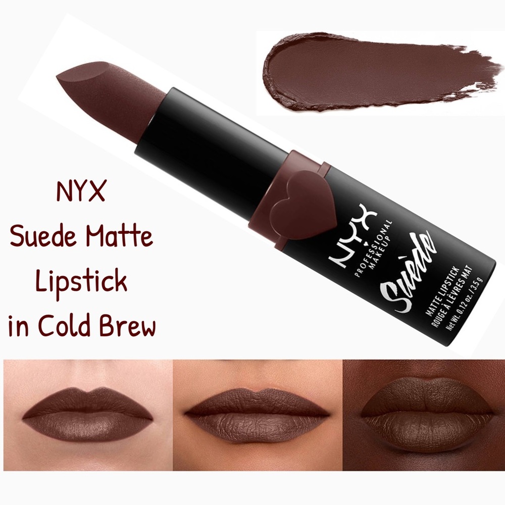 NYX Suede Matte Lipstick in Cold Brew - New & Sealed